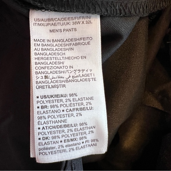 Amazon Essentials Size 38Wx32L Classic Black Dress Pants - Picture 12 of 13